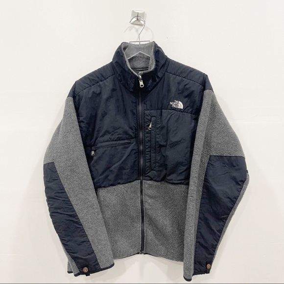 The North Face Vintage Retro Denali Fleece Jacket Grey Black Size Large - Picture 1 of 10